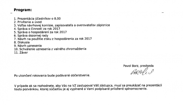 Pozvánka : Lesné a pozemkové spoločenstvo Bodovce 